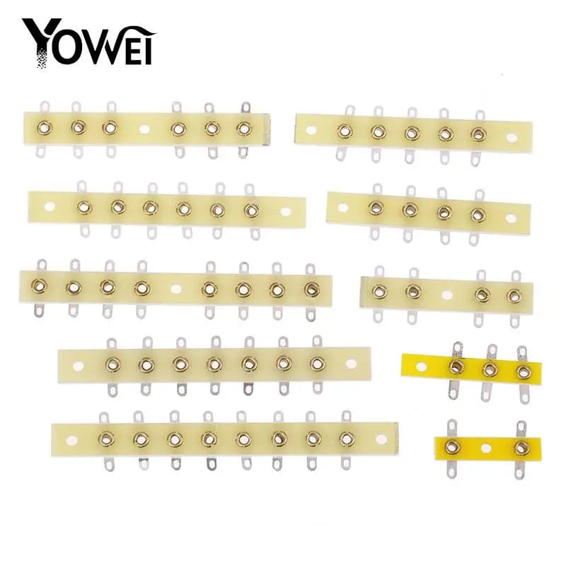 Hot 2Pin-8Pin FR4 Tag Strip Turret Terminal Board Generic Terminal Tag Turret Board Tool Parts Wholesale