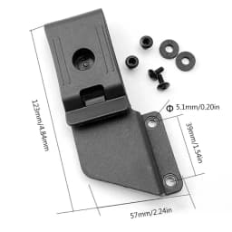 DGEV Waist Clip Universal Knife Scabbard Waist Clip K Sheath Clip Waist Clip 360° Rotatable Knife Sheath For KYDEX Sheath
