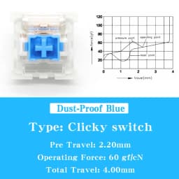 50 PCS Keyboard Switch Keyboard Clicker Key Replacement 3 Pin Tactile Switch Keyboard Replacement Accessories