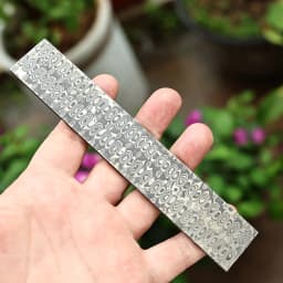Factory Direct Damascus Steel Strip, Heat Treated & Surface Ground DIY Knife Making Blade Material Chef & Outdoor Knives Wholesa