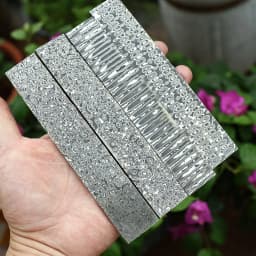 Factory Direct Damascus Steel Strip, Heat Treated & Surface Ground DIY Knife Making Blade Material Chef & Outdoor Knives Wholesa