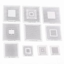 10pcs Heat Directly Rework BGA Reball Reballing Stencils Template For XBOX360 PS3 Chip Repair