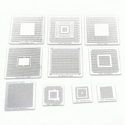 10pcs Heat Directly Rework BGA Reball Reballing Stencils Template For XBOX360 PS3 Chip Repair