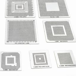 10pcs Heat Directly Rework BGA Reball Reballing Stencils Template For XBOX360 PS3 Chip Repair