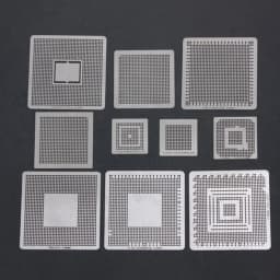 10pcs Heat Directly Rework BGA Reball Reballing Stencils Template For XBOX360 PS3 Chip Repair