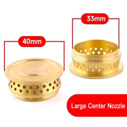 9 PCS Brass Household Stove Nozzles 9 Cores Household Stove Accessories Stove Copper Nozzle Fierce Fire Stove Parts