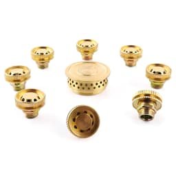 9 PCS Brass Household Stove Nozzles 9 Cores Household Stove Accessories Stove Copper Nozzle Fierce Fire Stove Parts