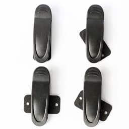 QingGear Black Ratcheting Case Clip Belt Clip Buckle (Pack of 3) Tool Parts DIY Accessory