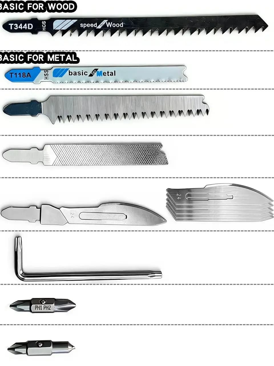 Daicamping DL30 DL25 DL301 DL302 Hand Tools Sets Exchangable Parts Saw Knife Screwdriver Bit Files Multitools Plier Parts