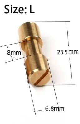 10pieces Brass/stainless Steel Bolts Fastener Screws for DIY Knife Handle Material Screws Lock Knife Shaft Fastener Rivets