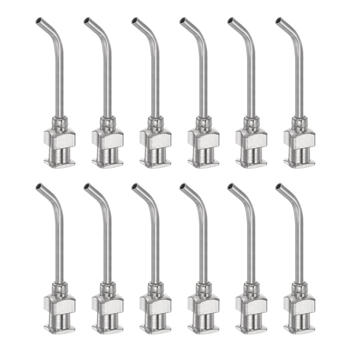 12pcs Dispensing Needles 14G 15G 16G 17G 18G 19G 20G 22G 24G 25G 26G 28G 30G 32G 34G 1" Blunt Tip Bent Needles with Luer Lock