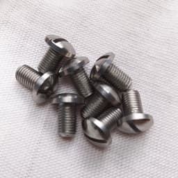 4pieces 416 Stainless Steel CNC Slotted Screws Bolts Kit Replacement for 1911 Grips Model Repair Tool Parts
