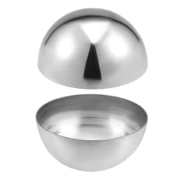 Uxcell 2pcs 304 Stainless Steel Hollow Cap Ball Hemisphere Spheres 32-101mm Dia for DIY Handrail Stair Newel Post Making