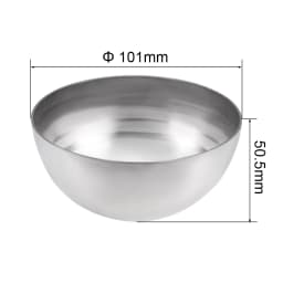 Uxcell 2pcs 304 Stainless Steel Hollow Cap Ball Hemisphere Spheres 32-101mm Dia for DIY Handrail Stair Newel Post Making