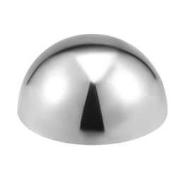 Uxcell 2pcs 304 Stainless Steel Hollow Cap Ball Hemisphere Spheres 32-101mm Dia for DIY Handrail Stair Newel Post Making