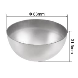 Uxcell 2pcs 304 Stainless Steel Hollow Cap Ball Hemisphere Spheres 32-101mm Dia for DIY Handrail Stair Newel Post Making