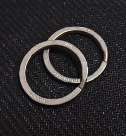 2PCS 20-32MM Titanium Alloy Rotating Ring Buckle Keychain Waist Belt Buckle Spring Lock Keyring Outdoor Tool EDC Unboxing Tool
