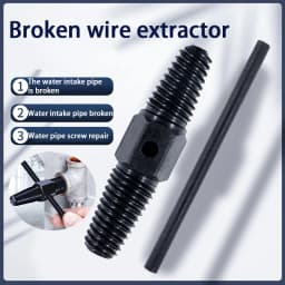 Water Pipe Break Extractor - Dual-Purpose Water Pipe Screw Removal Tool for 1/2in/ 3/4in Pipe Valve Faucet Break Bolt Remover