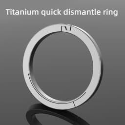 Titanium Alloy Quick Release Keychain Ring Buckle Waist Belt Buckle Quick Hanging Buckle Keyring Outdoor Tool EDC