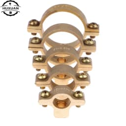 1pc Fit 15mm 22mm 28mm 35mm 40mm OD Tube Brass M10 Pipe Clamp Bracket Support Hanger Fixed Plumbing Water Replacement Parts