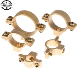 1pc Fit 15mm 22mm 28mm 35mm 40mm OD Tube Brass M10 Pipe Clamp Bracket Support Hanger Fixed Plumbing Water Replacement Parts