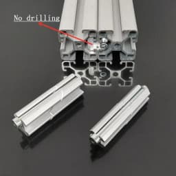 European Standard Aluminum Profile One-Line Connector Parallel Clamping Head 2020 3030 Docking Fixed Block Built-in Connector
