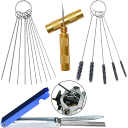Carburetor Cleaning Kits Wth 13 Wires 10 Needles 5 Brushes 1 Pick Repair Tools For Auto Motorcycles ATV Welder Lawn Equipment
