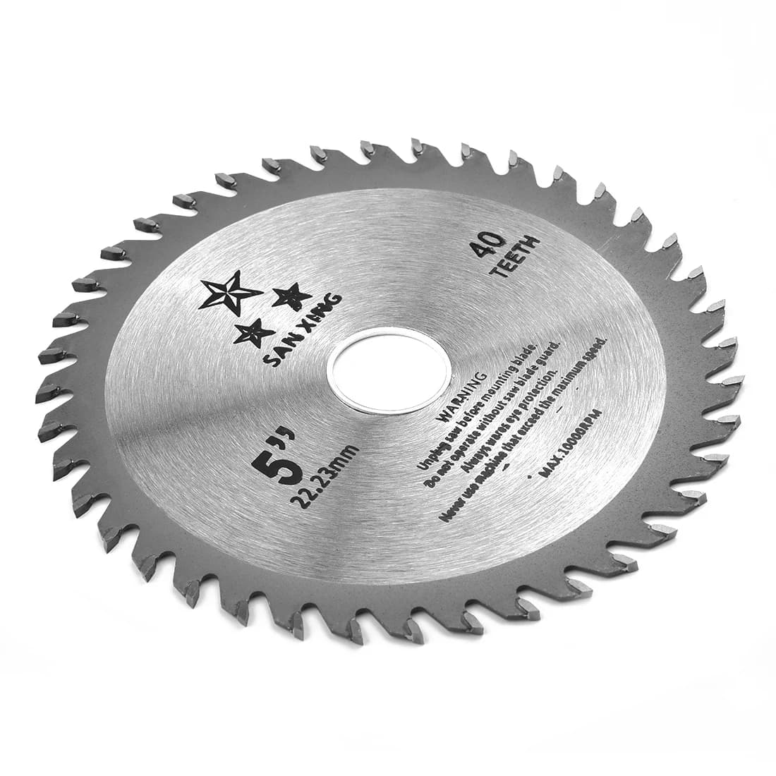 1pc 5inch 125mm Circular Saw Blade Wood Cutting Disc 40 Teeth 22.23mm Bore Cutting Disc Woodworking Saw Blade Wheel Discs