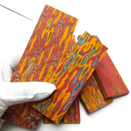2pieces 3D Color Wood for DIY Knife Handle Making Material DIY Handle Patch Accessories 120x40x8mm