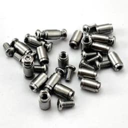 2Pieces Screws Accessories for DIY Folding Knife Support Shaft Screw Folding Knife Backspacer Standoff Tool Making