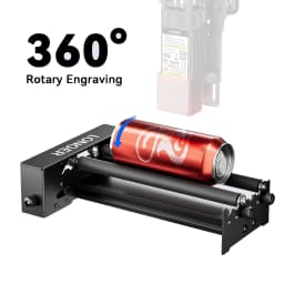 360° Auto Rotary Roller for Laser Engraving Machine Engraver Parts Accessories Cylindrical Glasses Cans Cups Bottles Tools KIT