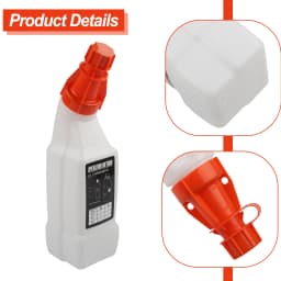 1 Pieces 1L Fuel And Oil Mixing Bottle For 2-Stroke Garden Equipment With Precise Ratio Measurements