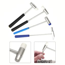 1pc Mini Hammer Repair Tool Metal Hammer Double Head Portable Hammer For DIY Jewelry Watch Repair Hand Tools