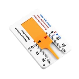 0-20mm Auto Car Wheel Tread Depthometer Depth Indicator Ruler Plastic Tread Gauge Tire Tread Depth Meter Tire Wheel Measure Tool
