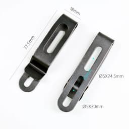 Kydex Waist Belt Clip Professional 420 Stainless Steel Kydex Sheath Clip with Screws for IWB Holsters Accessories Scabbard