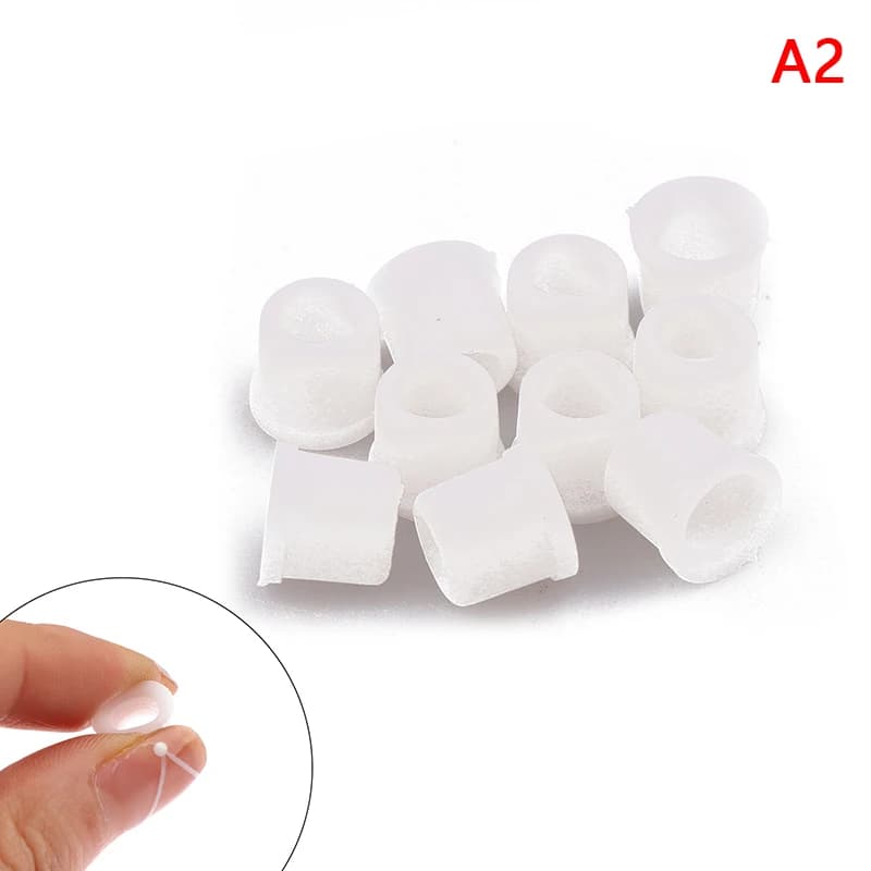 10PCS White R410A Refrigerant Filling Tube Plastic Sealing Gasket Valve Pipe Rubber Rings For Air Conditioner Refrigerator