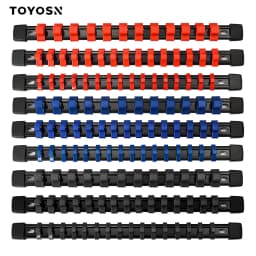 1/4' 3/8' 1/2' Wrench Holders Traight Plastic Universal Socket Organizer Rail Bracket Repair Tools Socket Wall Wrench Home Tools