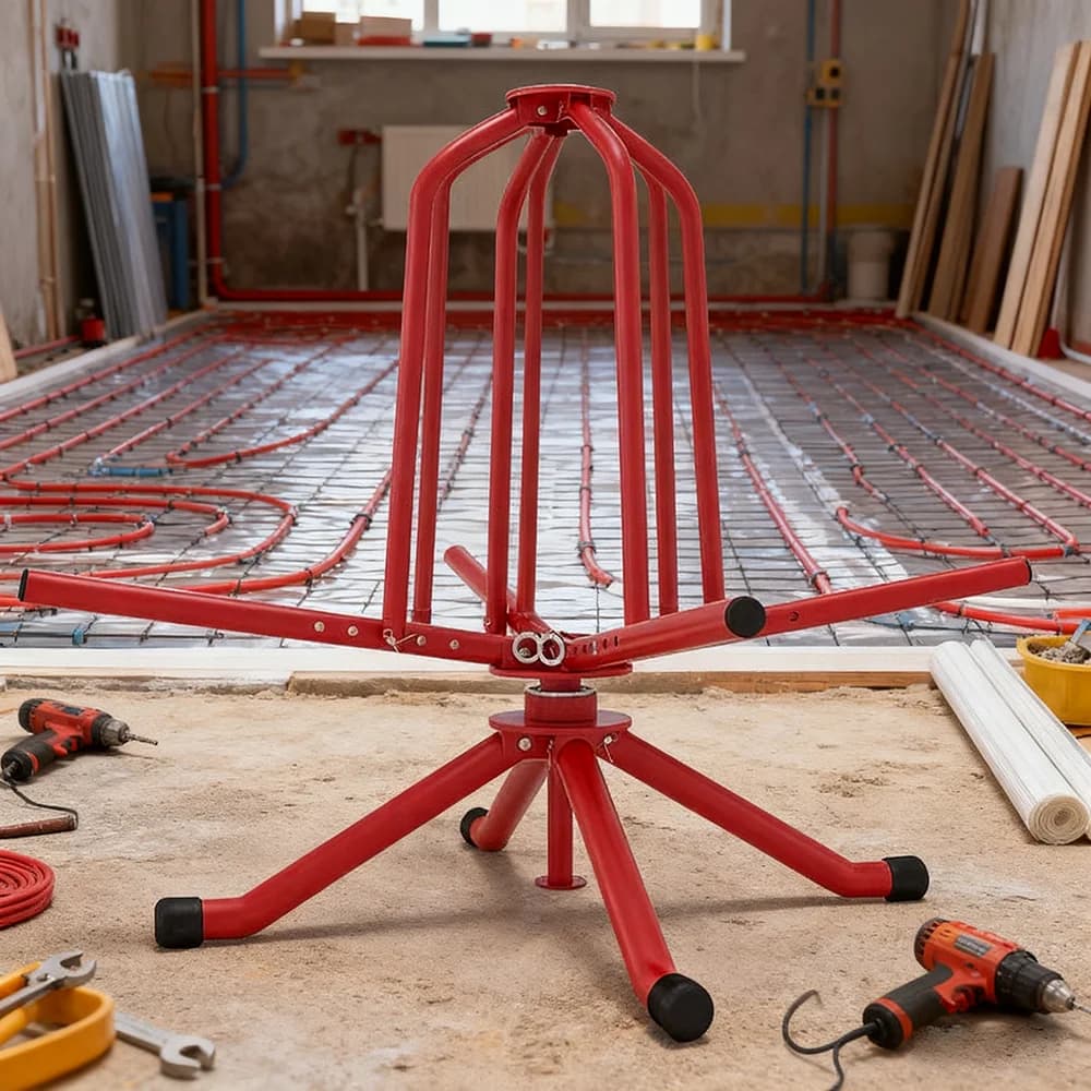 Floor Heating Pipe Retractor Coil Geothermal Plate Floor Heating Pipe Shelf Bracket Underfloor Heating Pipe Laying Tool
