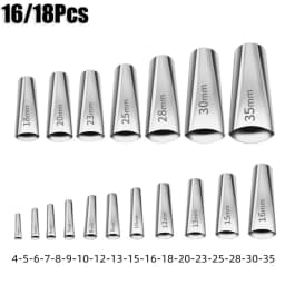 16/18pcs Caulking Nozzle Applicator Finishing Caulk Finisher Sealant Smooth Scraper Grout Kit Tool For Wall Set Accessory