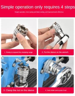 Adjustable Universal Socket Wrench, 10-19mm Adjustable Drive Socket Wrench Sleeve, 3/8" Drive Manual Socket Wrench