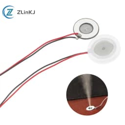 16mm 108khz DC3V-5V Fogger Mist Maker Ultrasonic Atomization Ceramic Disc Ring Sheet Atomizer Humidifier Accessories 26℃