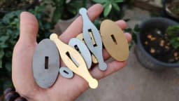 Knife Guard Bolster Pommel, Brass Stainless Steel DIY Knife Handle Fittings, Hand Guard Blanks, Fixed Blade Knife Making Parts