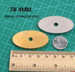 Knife Guard Bolster Pommel, Brass Stainless Steel DIY Knife Handle Fittings, Hand Guard Blanks, Fixed Blade Knife Making Parts