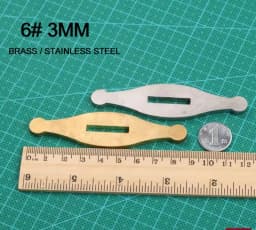 Knife Guard Bolster Pommel, Brass Stainless Steel DIY Knife Handle Fittings, Hand Guard Blanks, Fixed Blade Knife Making Parts