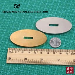 Knife Guard Bolster Pommel, Brass Stainless Steel DIY Knife Handle Fittings, Hand Guard Blanks, Fixed Blade Knife Making Parts