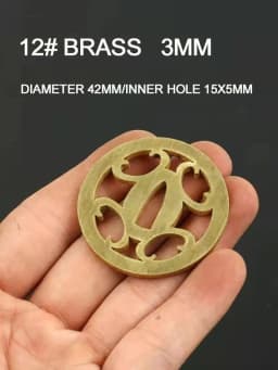 Knife Guard Bolster Pommel, Brass Stainless Steel DIY Knife Handle Fittings, Hand Guard Blanks, Fixed Blade Knife Making Parts