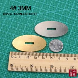 Knife Guard Bolster Pommel, Brass Stainless Steel DIY Knife Handle Fittings, Hand Guard Blanks, Fixed Blade Knife Making Parts