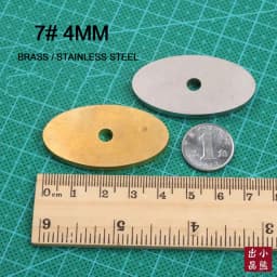 Knife Guard Bolster Pommel, Brass Stainless Steel DIY Knife Handle Fittings, Hand Guard Blanks, Fixed Blade Knife Making Parts