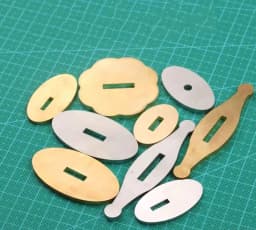 Knife Guard Bolster Pommel, Brass Stainless Steel DIY Knife Handle Fittings, Hand Guard Blanks, Fixed Blade Knife Making Parts
