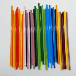 COE90 Diameter 5-9mm Fusing Glass Rods Stringer Lampworks Stained Glass DIY